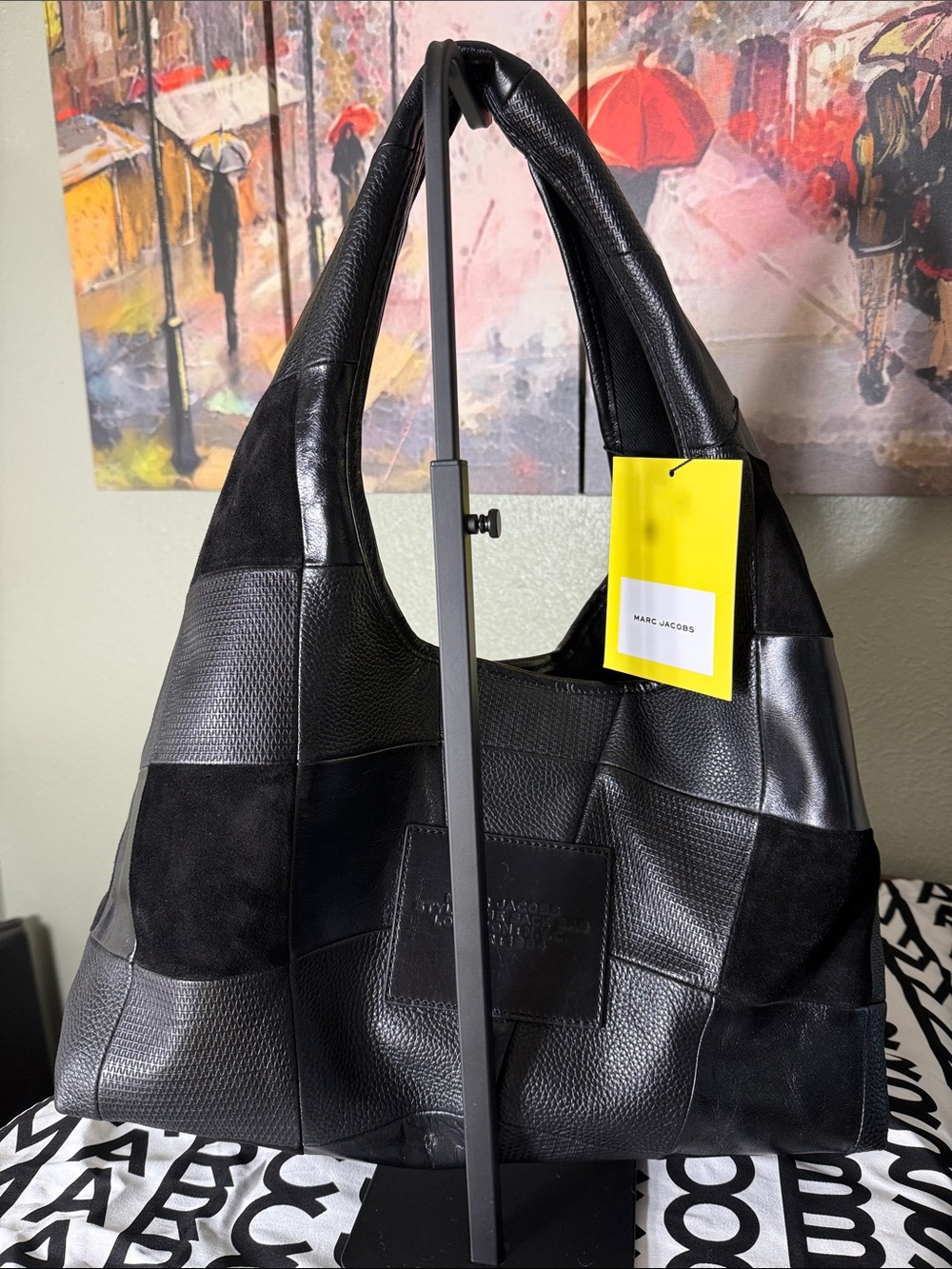 Marc Jacobs The Suede Patchwork Sack Bag - Picture 3 of 11